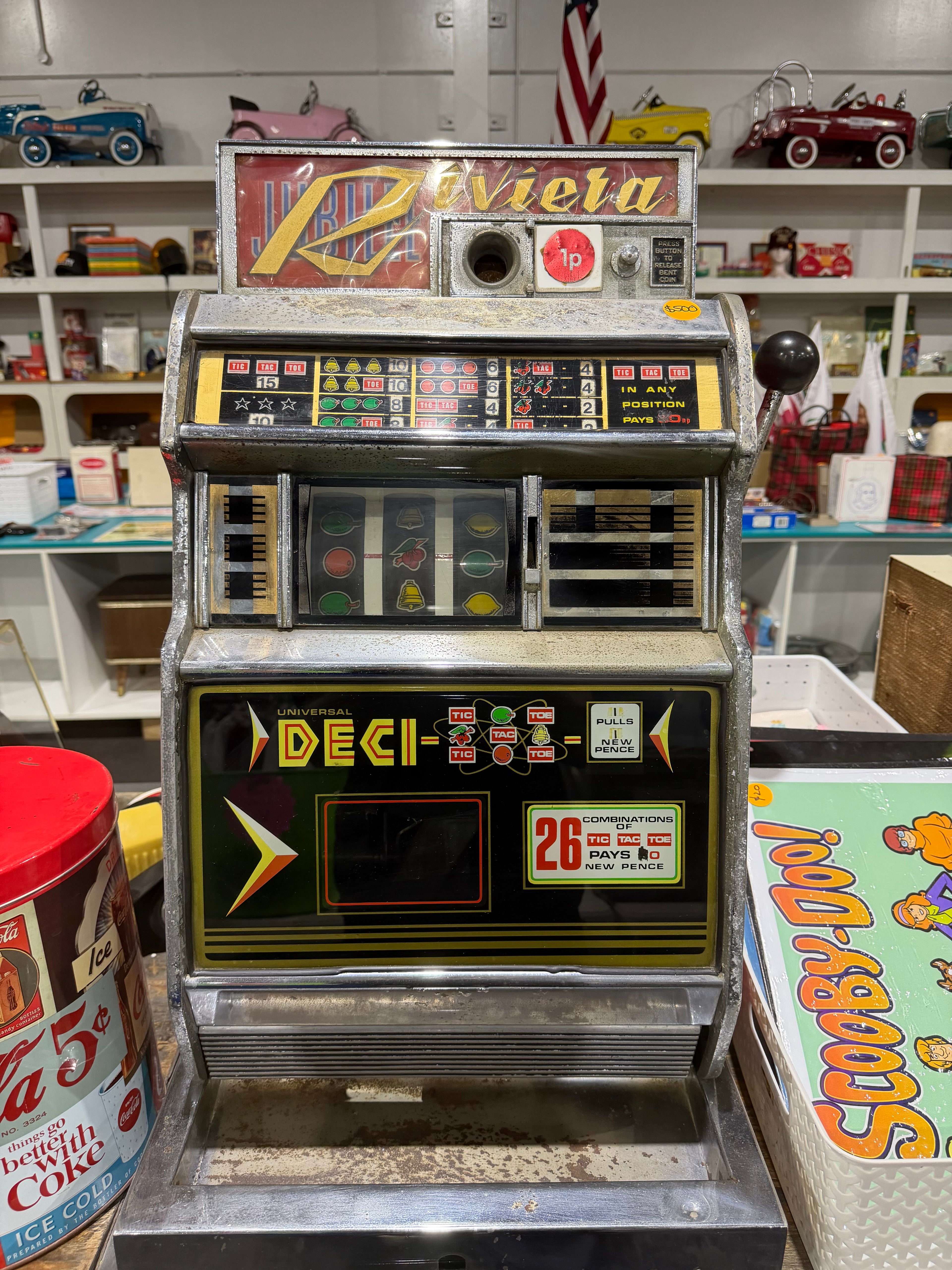 Vintage Riviera Universal Deci Jackpot Slot Machine