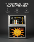 Vintage Aztec Slot Machine Converted to Neon Bar