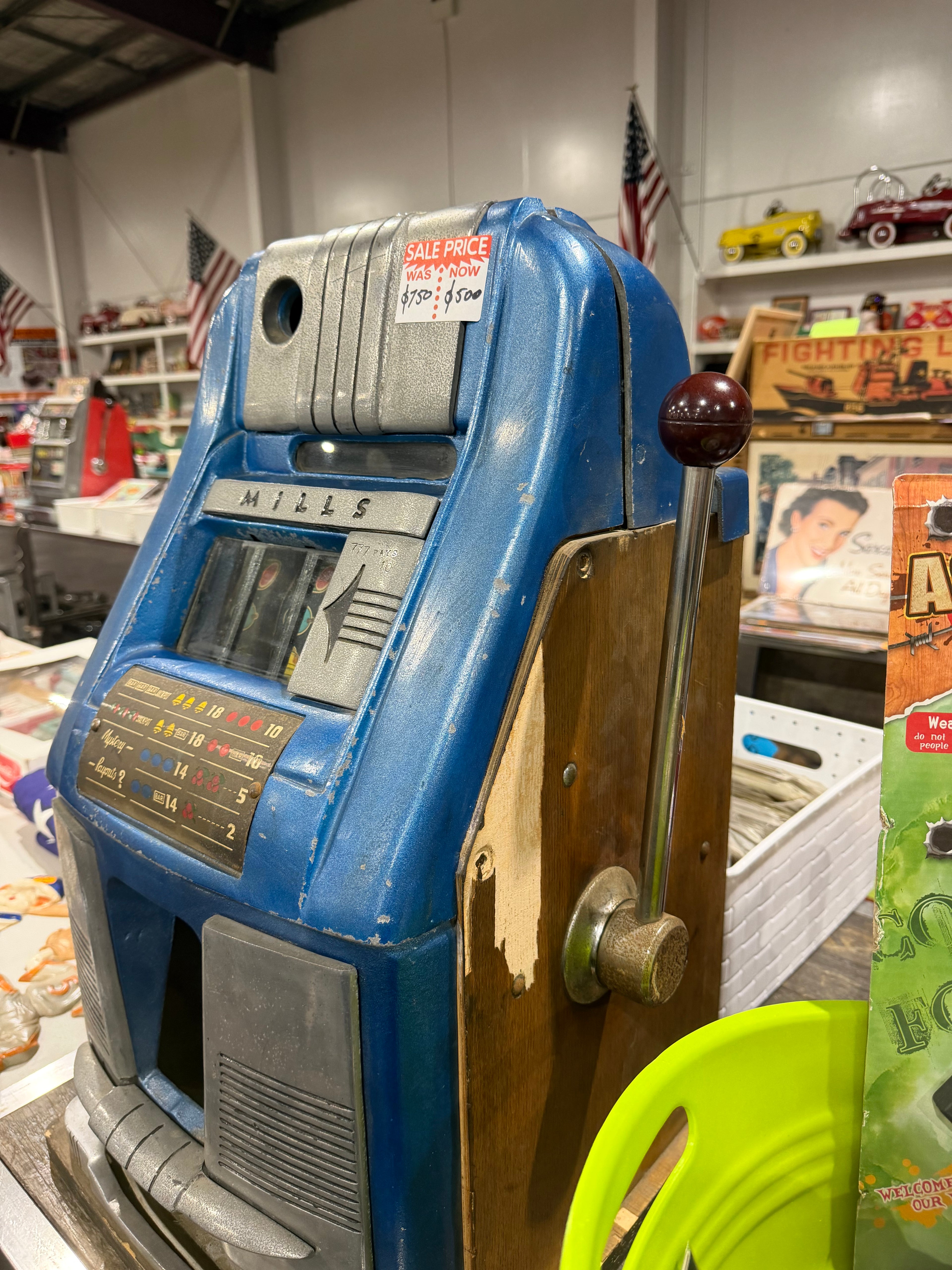 Vintage Mills Jackpot Slot Machine
