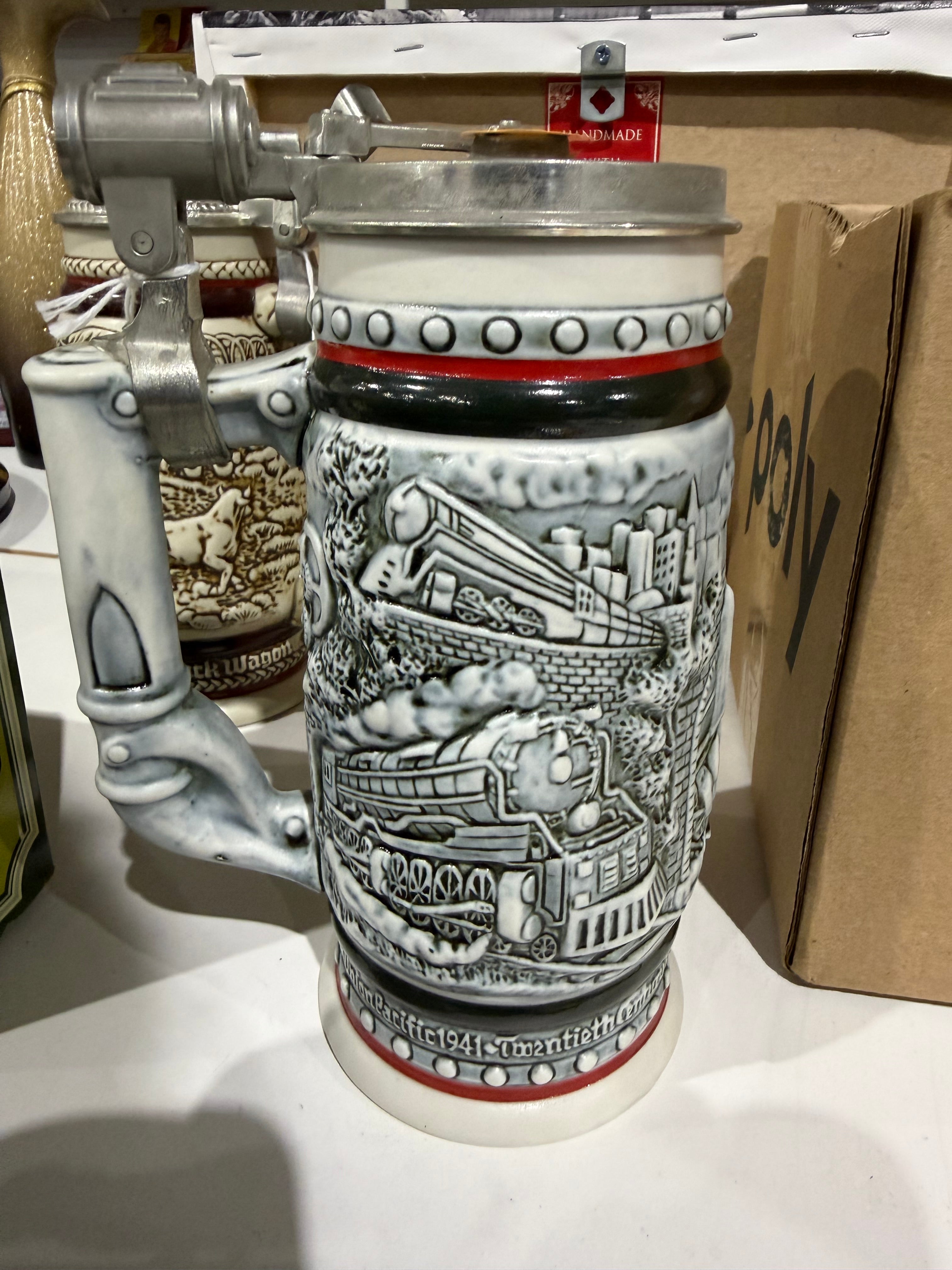 Vintage Train Stein
