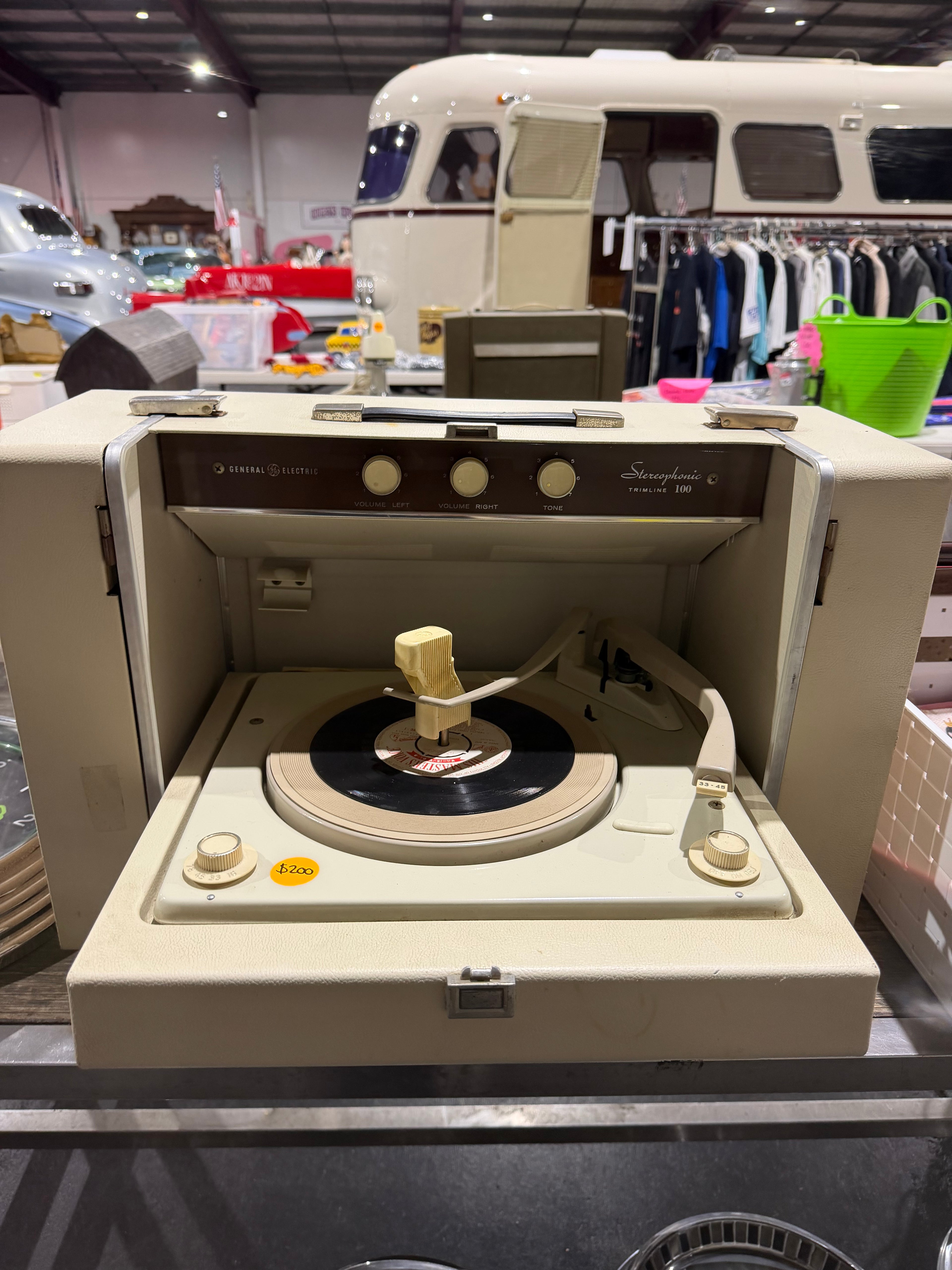 Vintage Stereophonic Trimline Record Player