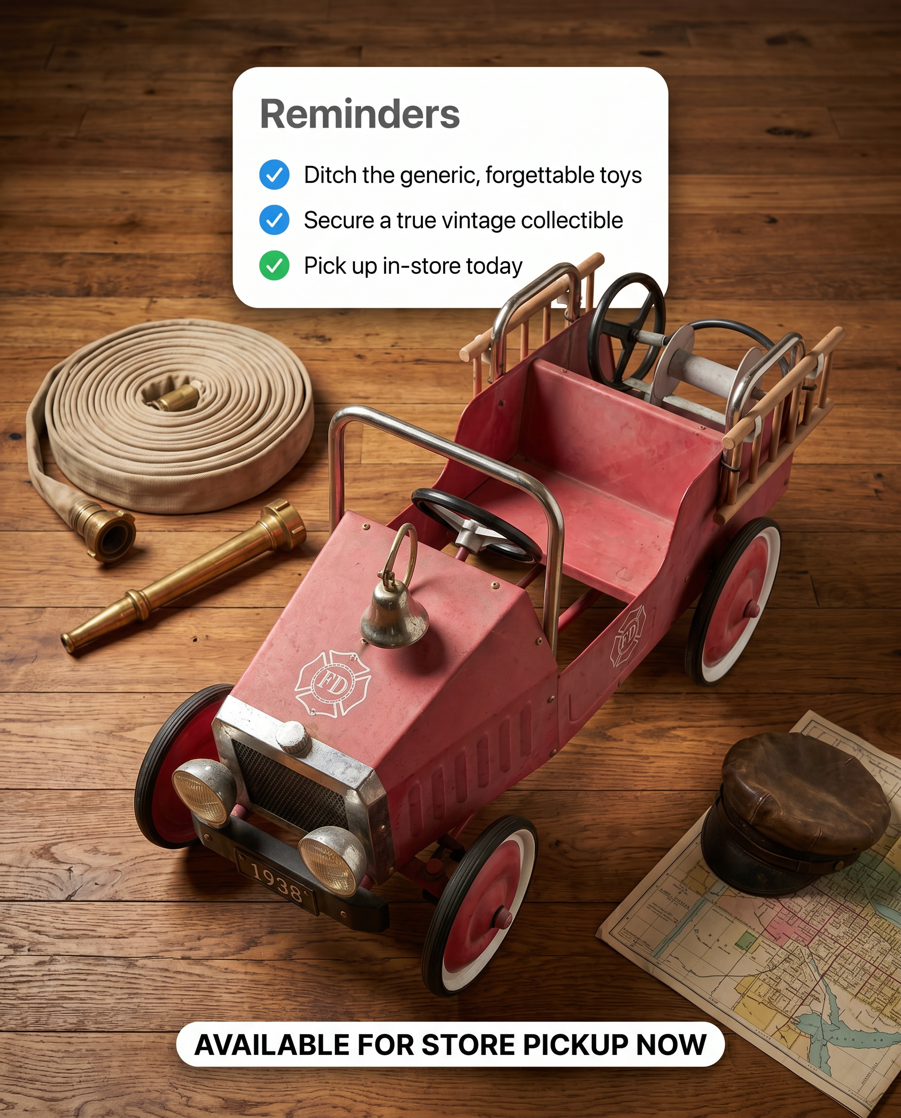 Vintage Fire Pedal Car