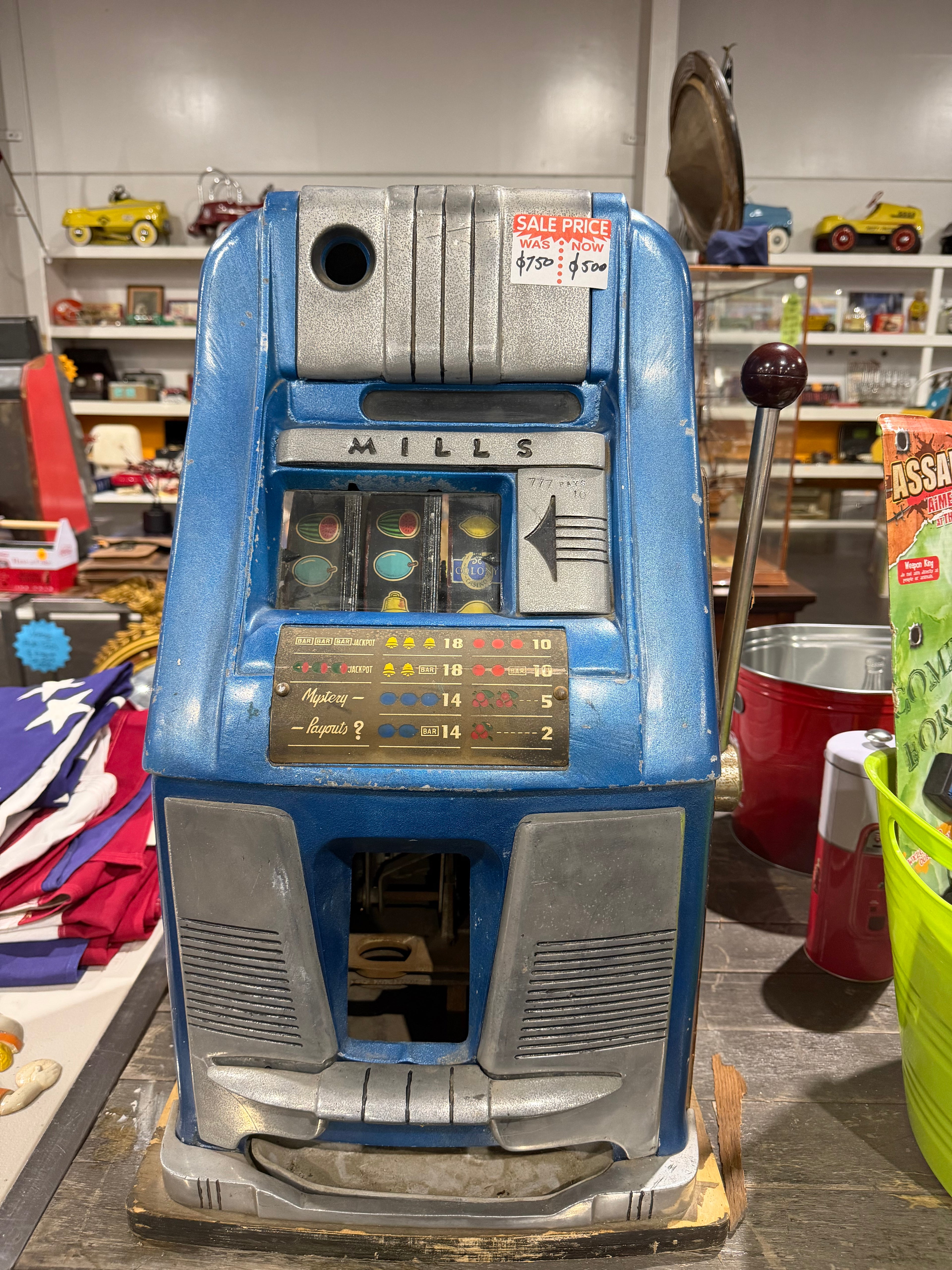 Vintage Mills Jackpot Slot Machine