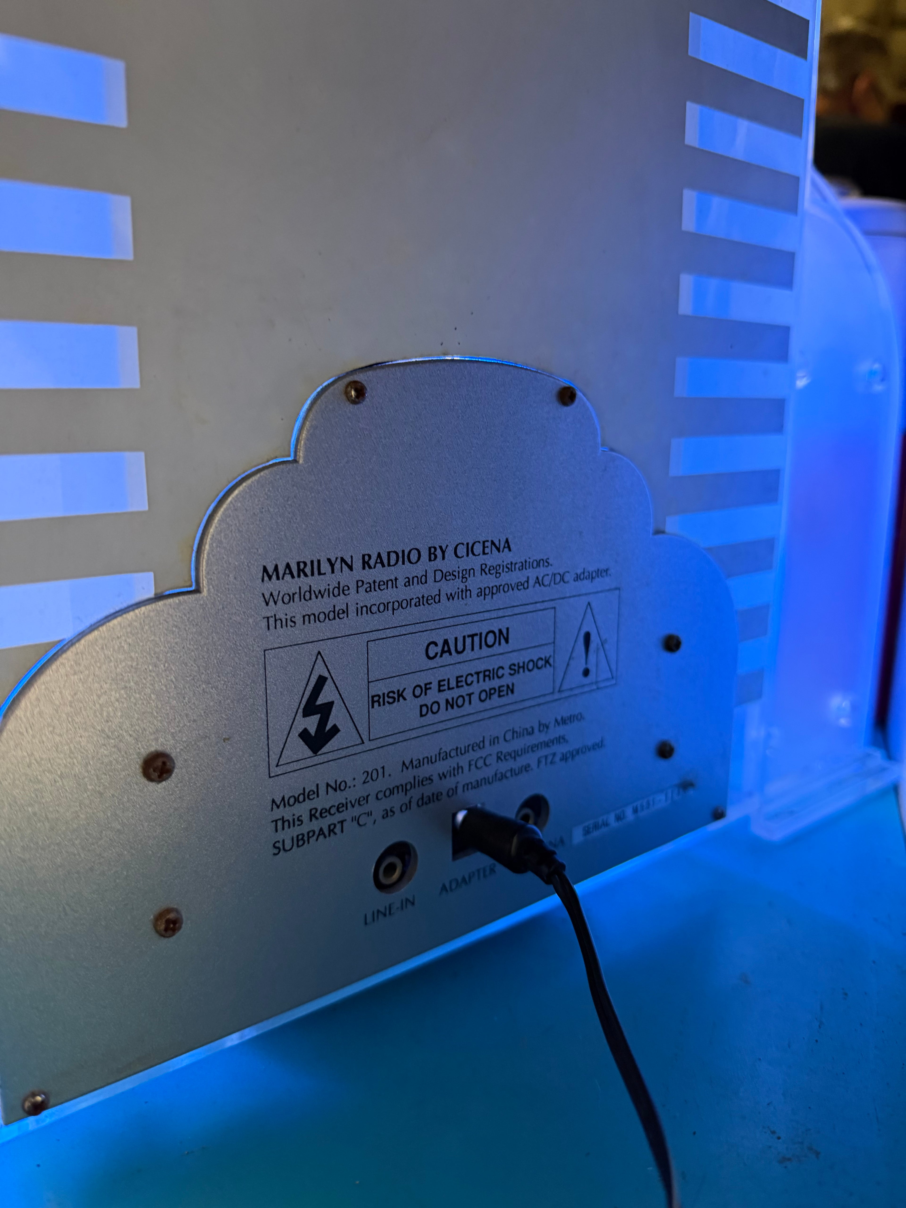 Marilyn Monroe Collectors Edition Neon Radio