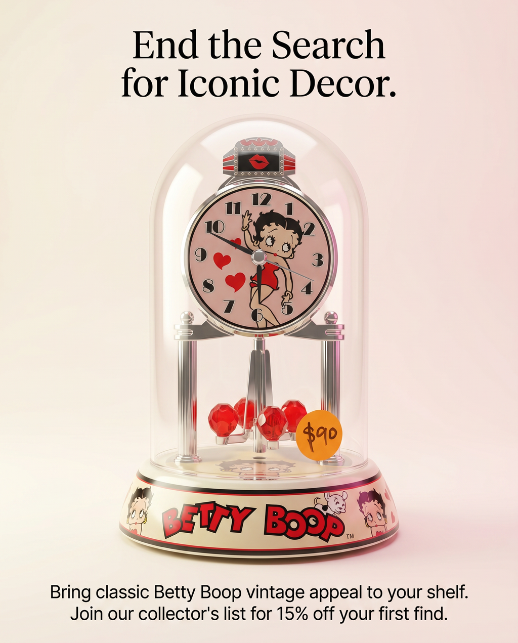 Betty Boop Clock