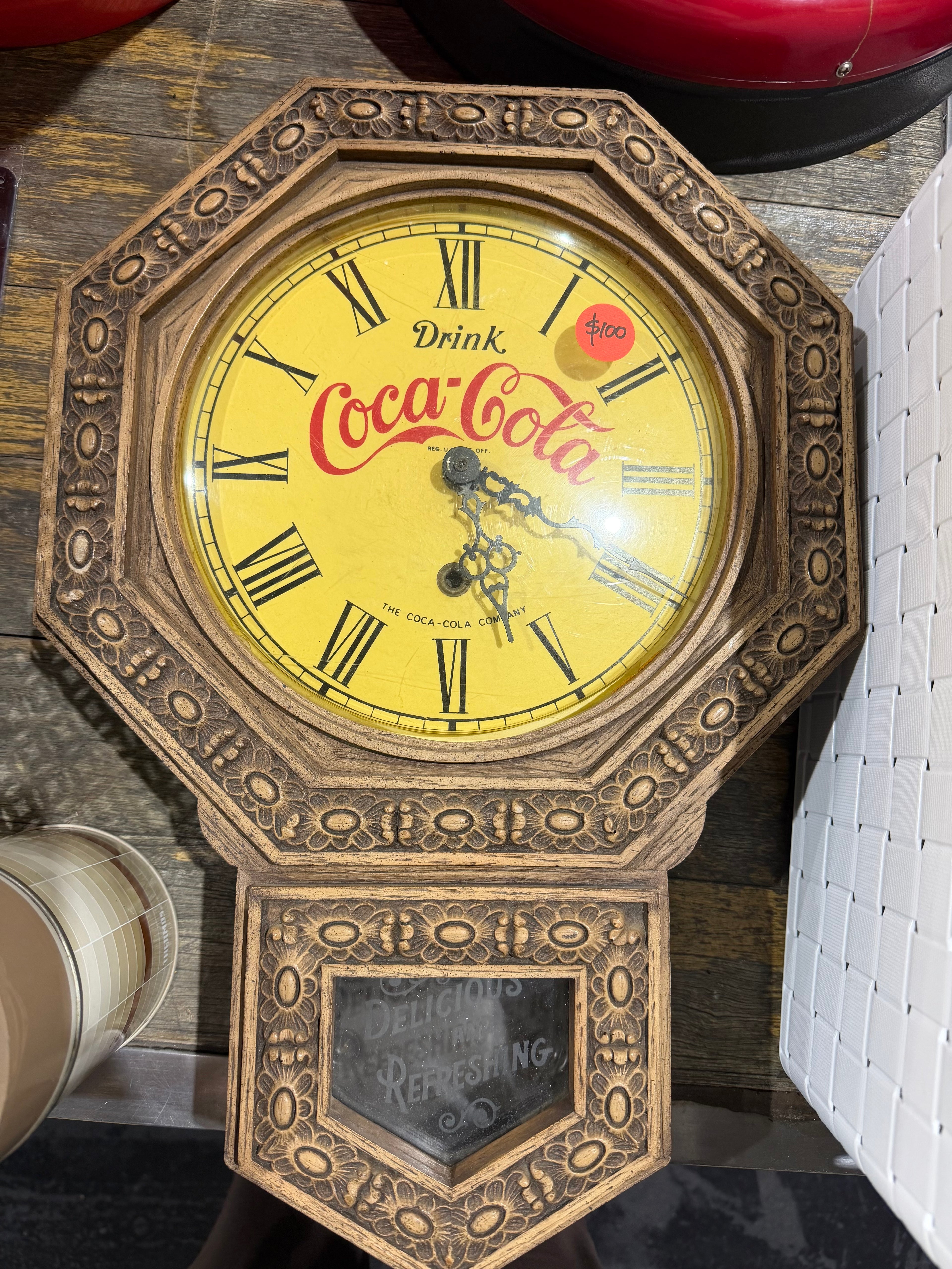 Vintage Coca Cola Clock