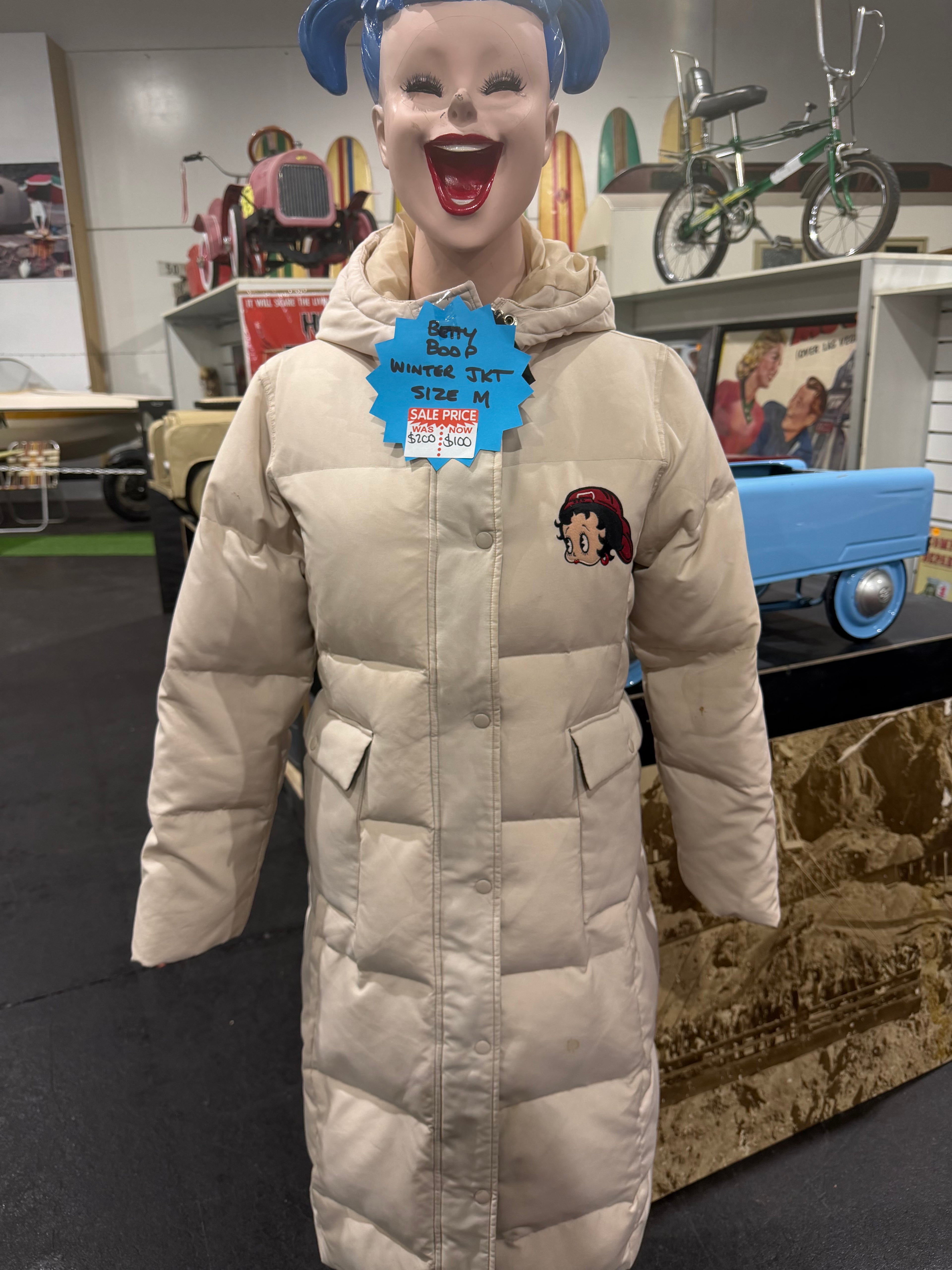Betty Boop Winter Jacket Size Medium