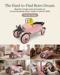 Vintage Pink Pedal Car